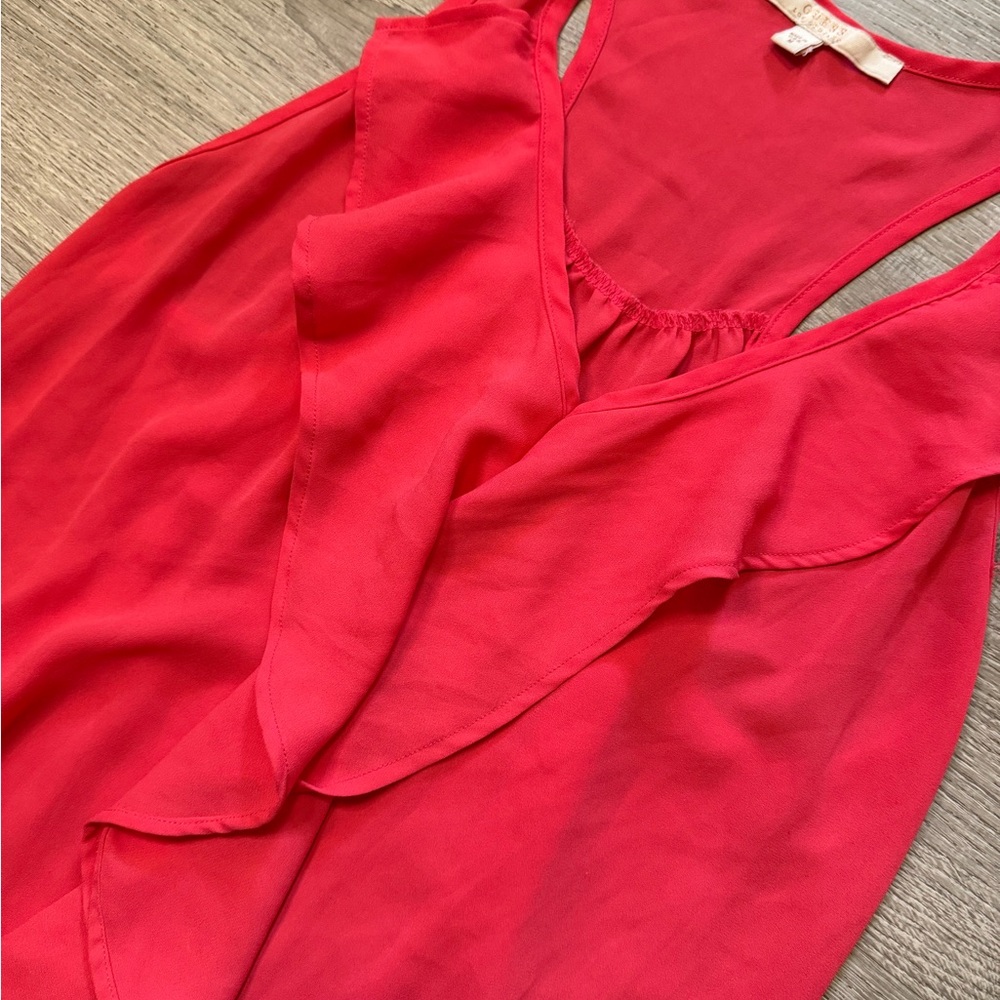 •GUESS• RUFFLE TANK TOP - Picture 4 of 5